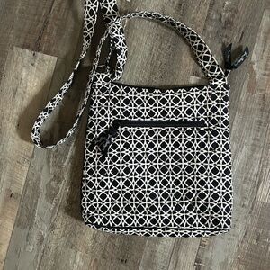 Vera Bradley Black and White Crossbody Bag